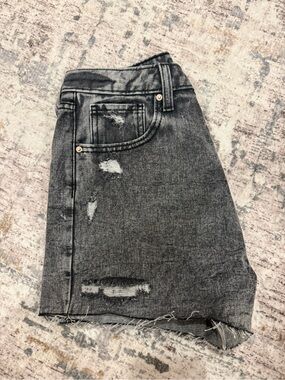 Target Distressed Dark Gray Jean Shorts